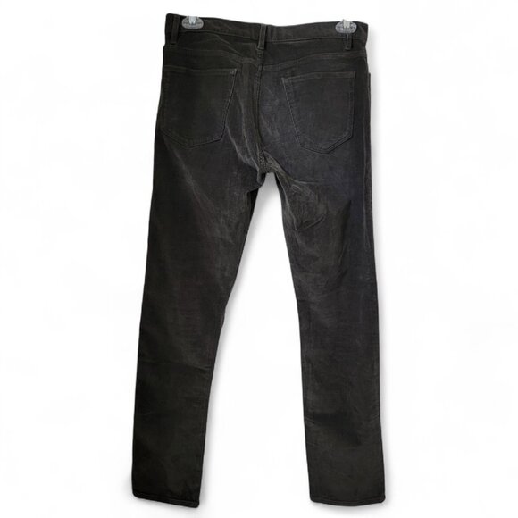 Flint and Tinder Size 32x32 Slim Fit Deepest Green/Gray Corduroy Pants - Picture 3 of 16
